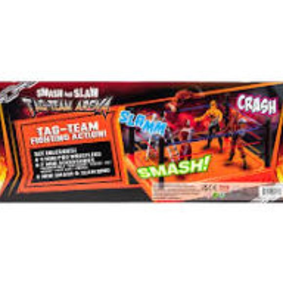 Smash and Slam Wrestlers + Arena 12Pc Tag team Playset Sealed 🆕NWT⌚SHIPS FAST💥 - Picture 14 of 16